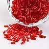 Transparent Colours Round Hole Glass Bugle Beads SEED-I001-5B-1