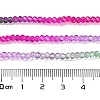 Transparent Painted Glass Beads Strands X1-DGLA-A034-T1mm-A06-3