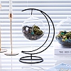 Moon Shaped Glass Bottle Iron Hanging Rack IFIN-Q127-02A-4