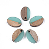 Resin & Walnut Wood Pendants RESI-S358-30D-1