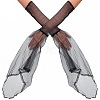 1 Pair Gauze Lace Gloves for Women AJEW-CY0002-01-1