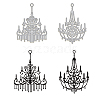 Chandelier Carbon Steel Cutting Dies Stencils DIY-WH0309-1399-1