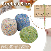 6 Skeins 3 Colors Polyester Yarn DIY-OC0015-03-2