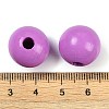 Spray Painted Wood European Beads WOOD-SZC0001-09C-3