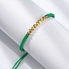 Polyester Cord Braided Bead Bracelets for Women BJEW-L698-01G-05-3