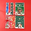 18Pcs 9 Styles Christmas Theme Plastic Packing Pouches Drawstring Bags ABAG-FS0001-04-7
