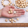 100Pcs 10 Style Unfinished Natural Wood European Beads WOOD-TA0001-55-7