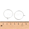 Brass Hoop Earring Findings KK-R112-038C-3