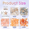 100Pcs 5 Colors Transparent Frosted Spray Painted Acrylic Beads FACR-TA0001-05-4