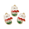 Christmas Alloy Enamel Pendants ENAM-M053-10G-3