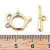 Brass Toggle Clasps KK-L222-010G-3