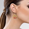 6 Pairs Acrylic Dangle Earrings FS-WGE6FEA-01-2