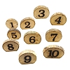 Rustic Wood Slice Table Numbers Cards HULI-PW0002-146-1