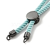 Half Finished Twisted Milan Rope Slider Bracelets FIND-G032-01B-04-3