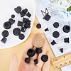 Gorgecraft 40Pcs 5 Style Silicone Hole Plugs AJEW-GF0008-05B-3