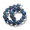 Synthetic Moonstone Beads Strands G-P528-J03-23-2