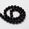 Natural Obsidian Round Beads Strands G-G735-19-8mm-2