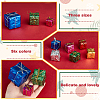 AHADERMAKER 6 Bag Christmas Theme Foam Laser Gift Box Pendant Decorations AJEW-GA0005-90-4