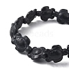 Synthetic Turquoise Tortoise Beaded Stretch Bracelet for Women BJEW-WH0018-16A-2