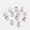 Brass Crimp Beads Covers LS-X-KK-G016-S-NF-1