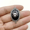 Gothic Style Zinc Alloy Resin Pendants PW-WGB3C8A-02-1