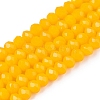 Opaque Solid Color Imitation Jade Glass Beads Strands EGLA-A044-P4mm-D29-1