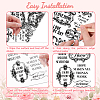 3 Sheets 3 Styles Flower PVC Waterproof Decorative Stickers DIY-WH0404-055-3