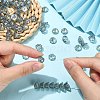 100Pcs Transparent Spray Painted Glass Beads GLAA-CJ0001-91-3