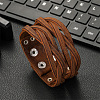Cowhide Cord Multi-strand Bracelets FS-WGD603F-01-2