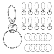 10Pcs Iron Swivel Snap Hooks Clasps IFIN-YW0003-39