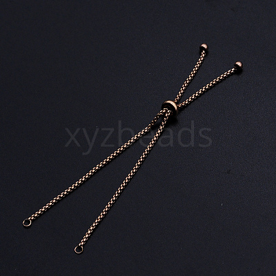 Adjustable 201 Stainless Steel Slider Bracelets Making LS-STAS-S105-JN646-3-1