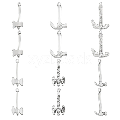 12Pcs 6 Style 304 Stainless Steel Pendants STAS-DC0005-43-1