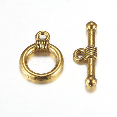 Tibetan Style Alloy Toggle Clasps LS-GLF0034Y-NF-1