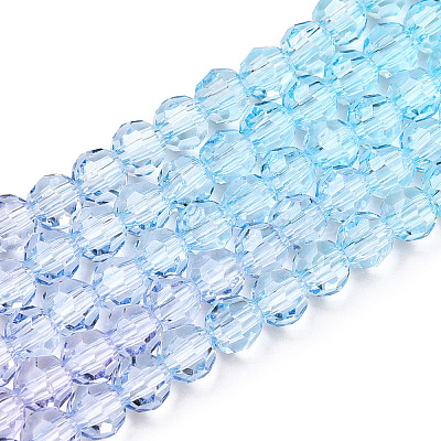 Transparent Glass Beads Strands GLAA-E036-07Q-1