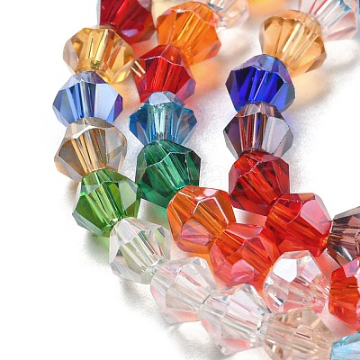 Transparent Electroplate Glass Beads Strands EGLA-A039-T3mm-A29-1
