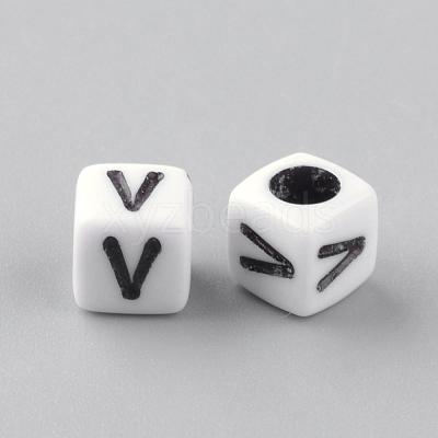 Opaque Acrylic Beads SACR-Q188-02V-1