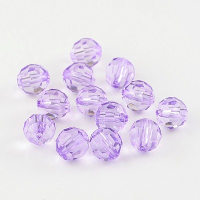 Transparent Acrylic Beads PL505Y-15-1