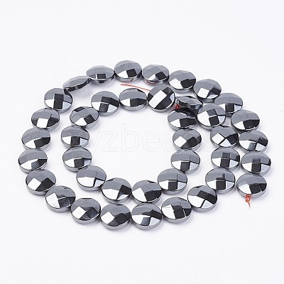 Non-magnetic Synthetic Hematite Beads Strands G-F396-11-10mm-1