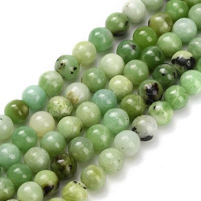 Natural Serpentine Beads Strands G-Z110-C04-4mm-1