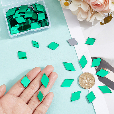 300Pcs 3 Styles Acrylic Mirror Sew on Rhinestones FIND-PH0025-70B-1