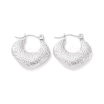 Non-Tarnish 304 Stainless Steel Hoop Earrings for Women EJEW-F287-09P-1