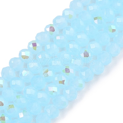 Electroplate Glass Beads Strands EGLA-A044-J3mm-L04-1