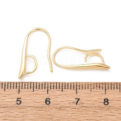 Brass Earring Hooks KK-H502-11G-01-1