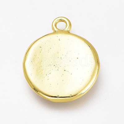 Brass Enamel Pendants KK-H103-01G-G-1
