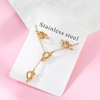 304 Stainless Steel Jewelry Set SJEW-V001-01G-1