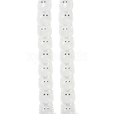 Transparent Glass Beads Strands LAMP-L078-010I-1