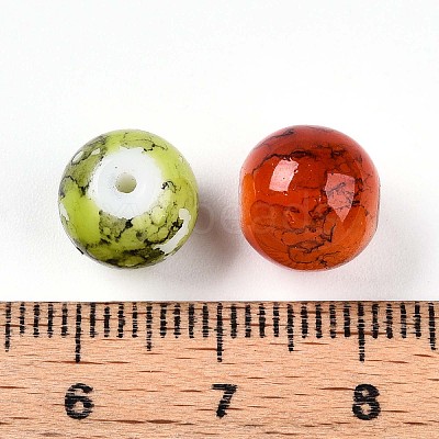 Baking Paint Glass Beads DGLA-S115-10mm-MS-1