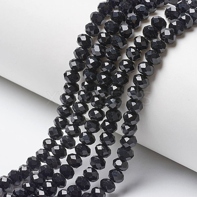 Opaque Solid Color Glass Beads Strands X-EGLA-A034-P10mm-D18-1