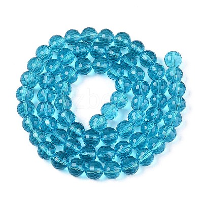 Transparent Glass Bead Strands GLAA-R095-10mm-23-1