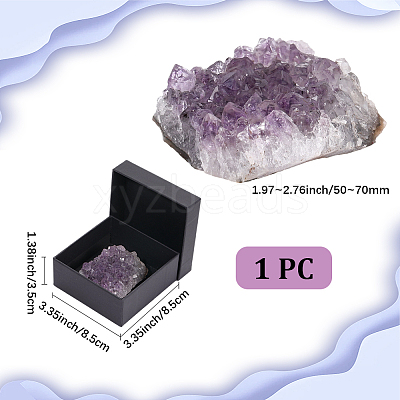Natural Amethyst Cluster Ornaments DJEW-PA0001-07-1
